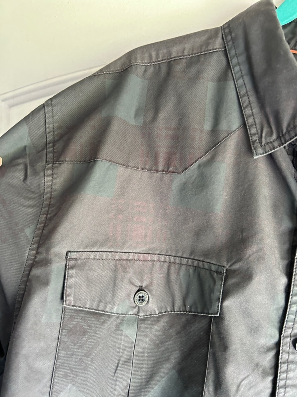HARLEY DAVIDSON MENS BLACK LONG SLEEVE DUAL FLAP FRONT POCKETS SZ 2XL - Picture 3 of 12